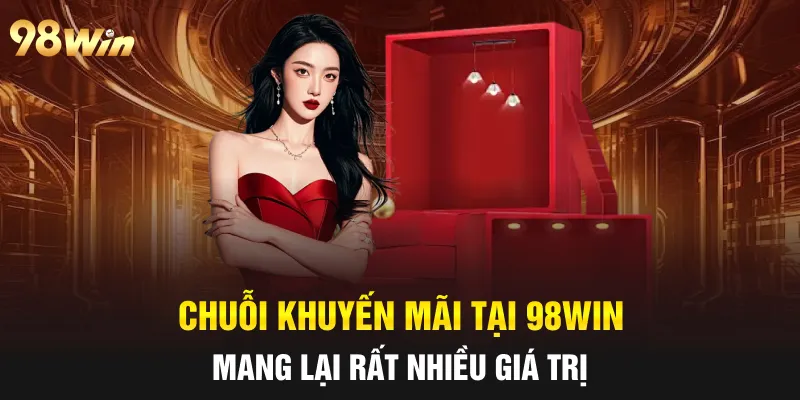 KHUYẾN MÃI 98WIN - ƯU ĐÃI CỰC ĐÃ CHO HỘI VIÊN NĂM 2025 4 Chuỗi khuyến mãi tại 98win mang lại rất nhiều giá trị