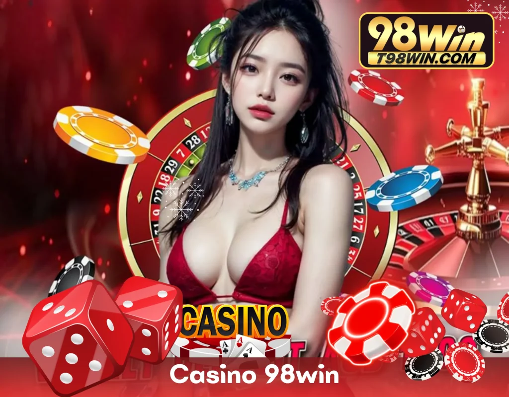 Sảnh Casino Live 98WIN với dealer người thật phát sóng HD từ studio chuyên nghiệp